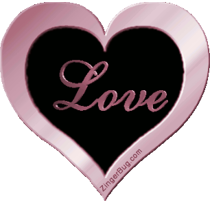 3d Pink Love In A Heart Glitter Graphic | SHADES OF PINK 2 | Pinterest