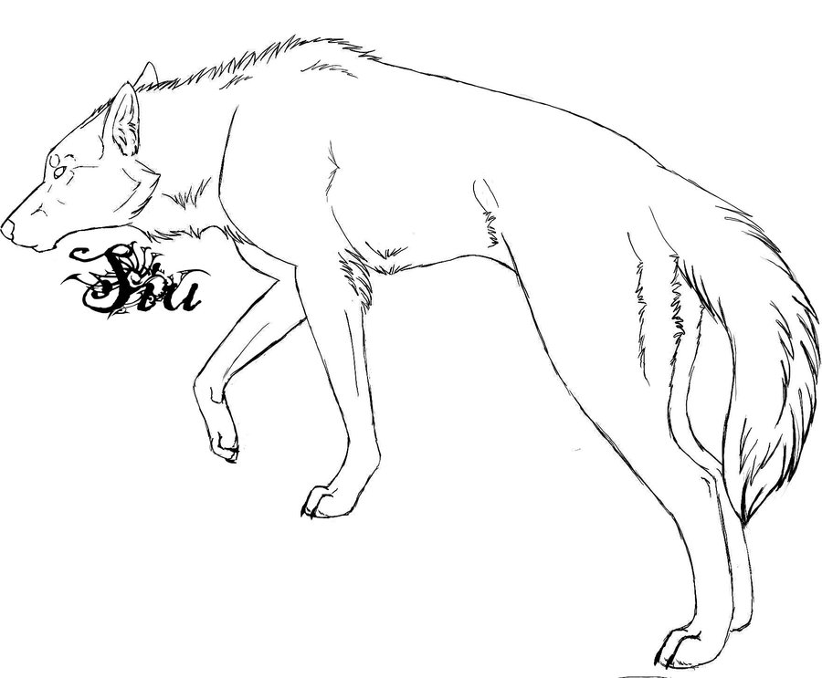 wolf outline by TheSiubhan on DeviantArt