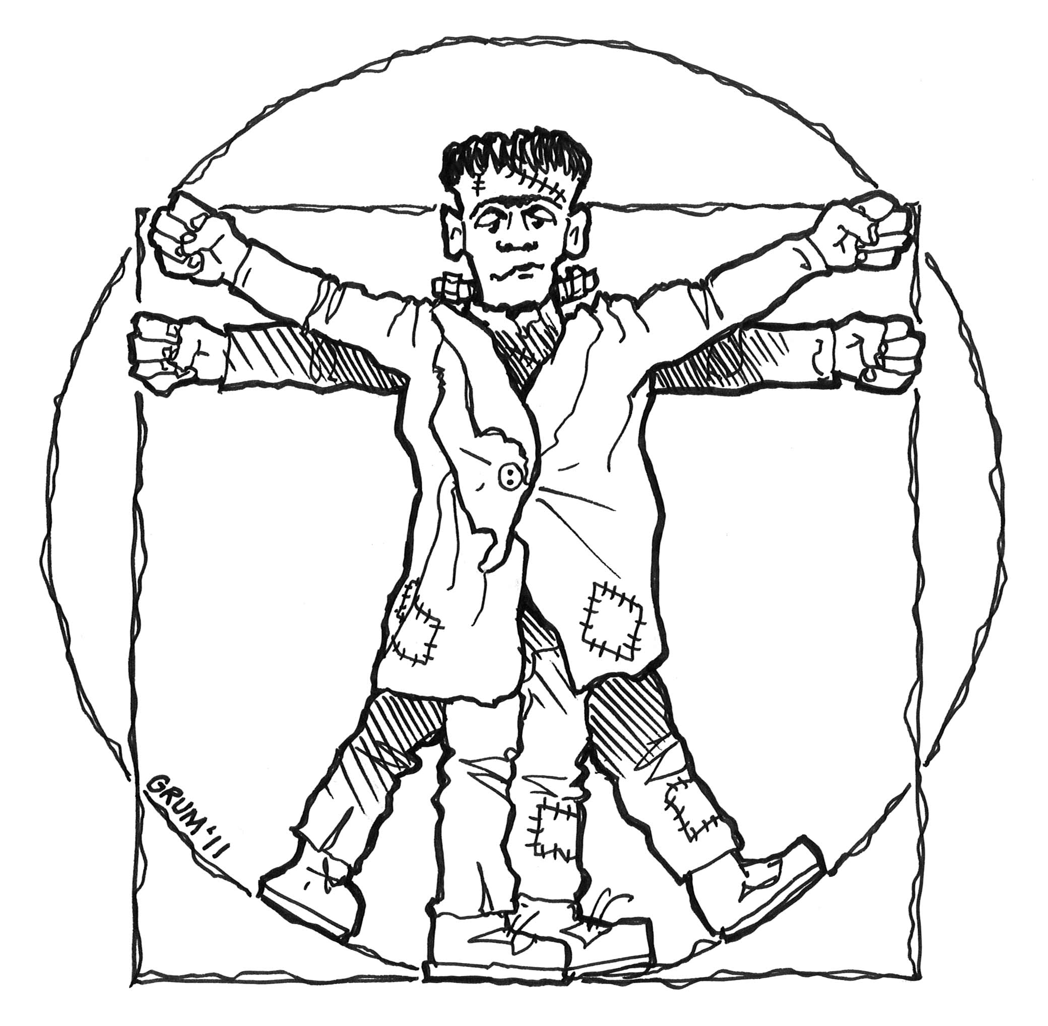 Vitruvian Frankenstein – Graham Edwards