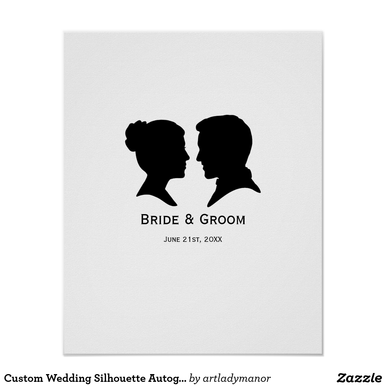 Silhouette Wedding Posters, Silhouette Wedding Prints, Art Prints ...