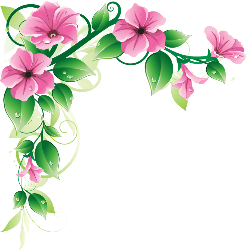 Flowers Clip Art Border - House Design and Plans - House Design ...