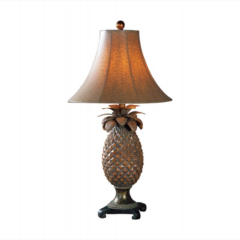 Pineapple Table Lamps, Tropical Table Lamps, Hawaiian Pineapple Lamp