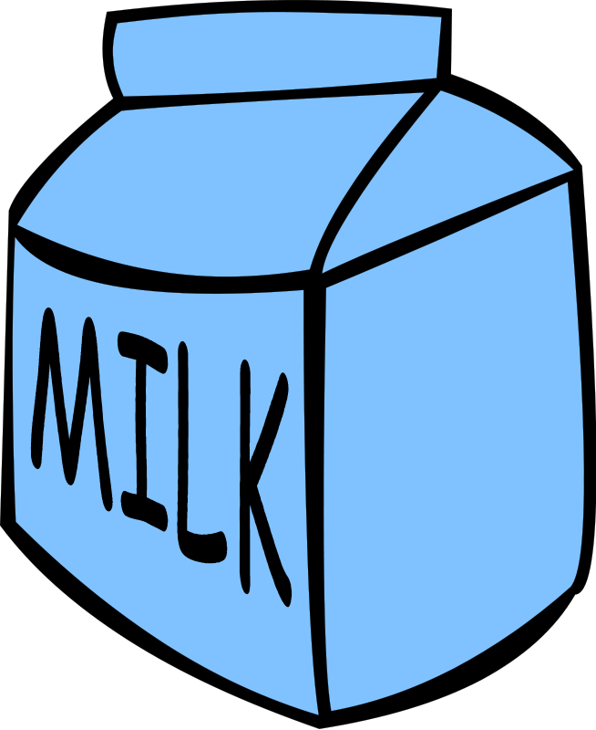 Glass Milk Bottle Clipart