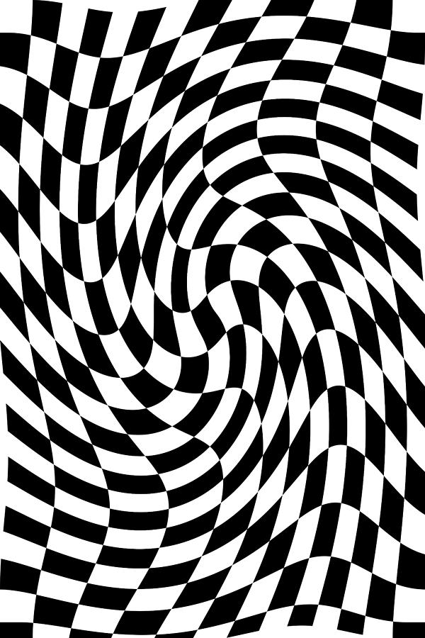 Warped Checkers by Brad Hartung - Warped Checkers Digital Art ...