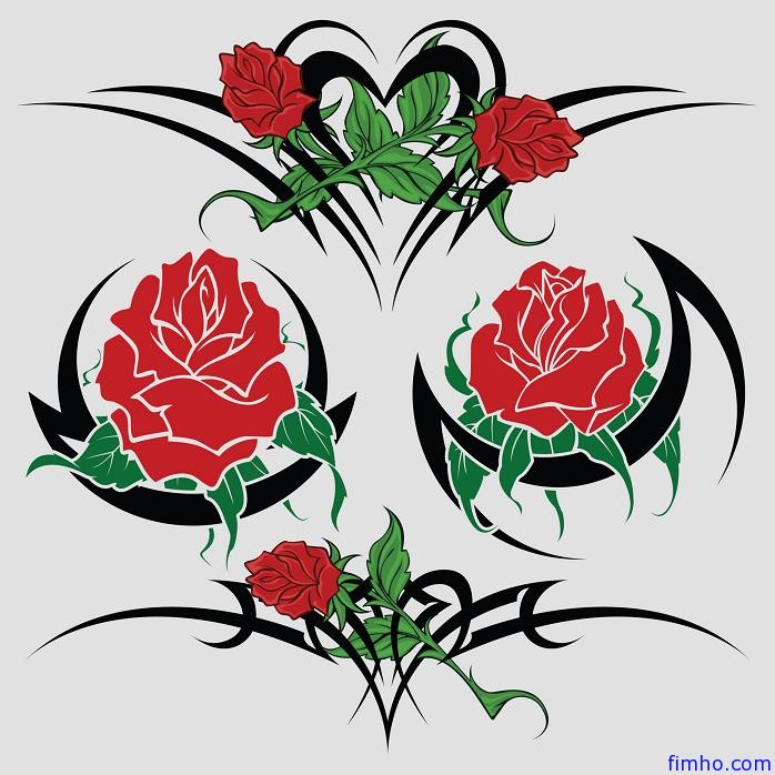 Rose Tattoos | Fimho