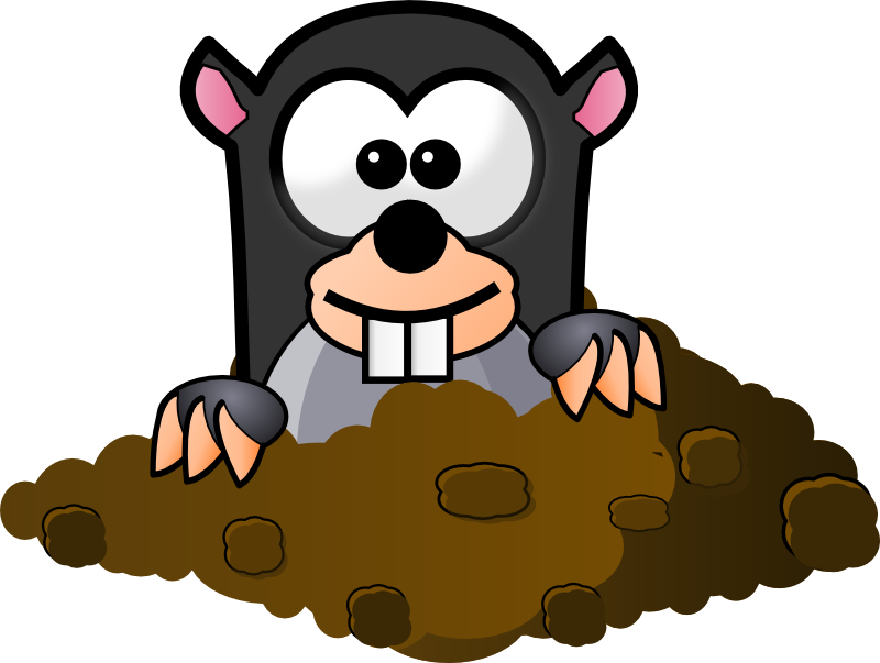 Clipart - Cartoon Mole