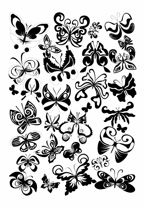 Free vector backgrounds: Butterfly Vector