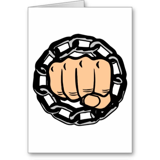 Biker Chain and Fist Tattoo Cards | Zazzle
