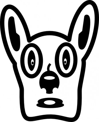 Pix For > Clipart Dog Face