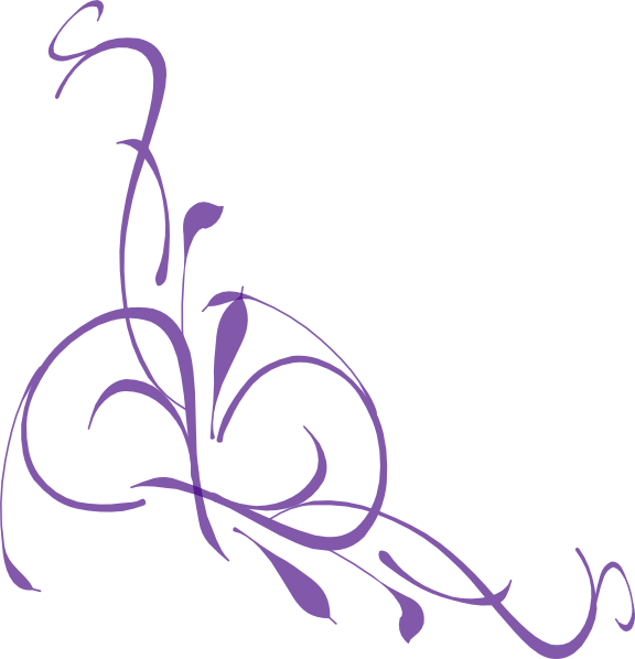 Purple Floral Swirl clip art - vector clip art online, royalty ...
