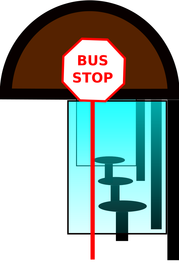 Bus Halt large 900pixel clipart, Bus Halt design