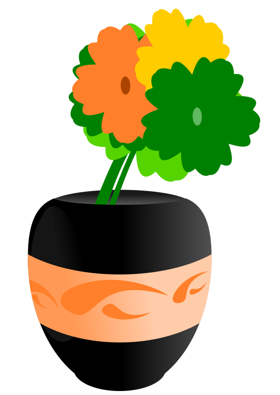 Flowers In A Vase Clipart - ClipArt Best