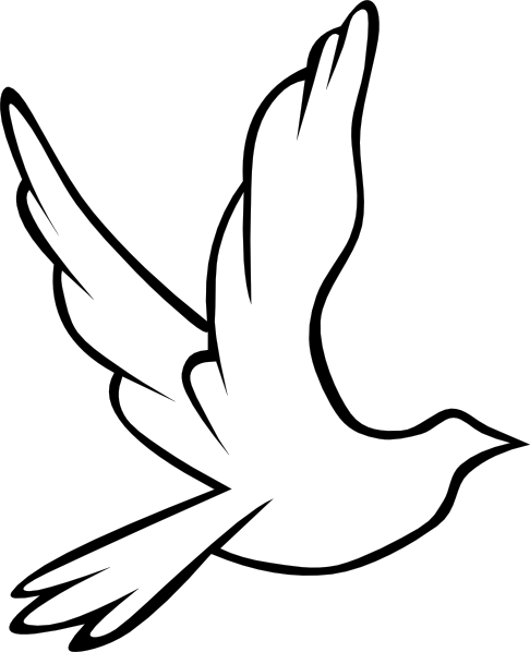 White Dove Peace Clip Art at Clker.com - vector clip art online ...