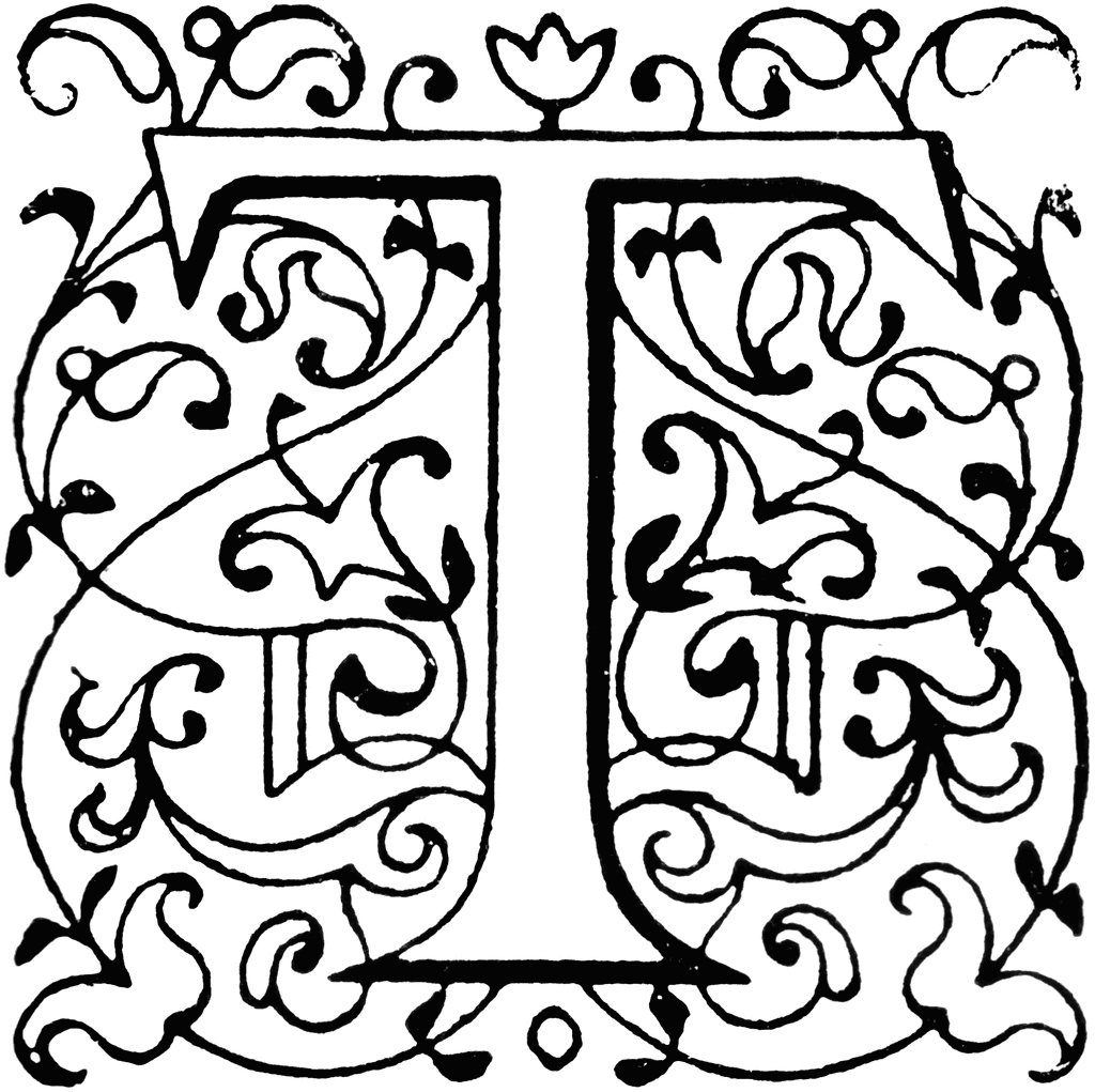 T, Floral | ClipArt ETC