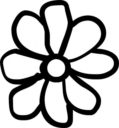 Clip Art Flowers Outline - Gallery