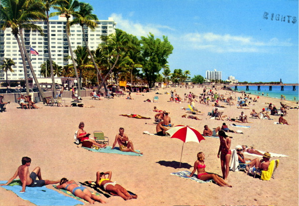 Florida Memory - Sunbathing in Pompano Beach - Florida