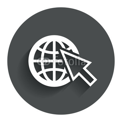Internet sign icon. World wide web symbol." Stock image and ...