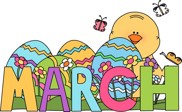 Month of March Easter | Clip art For Nursery Teachers | Pinterest