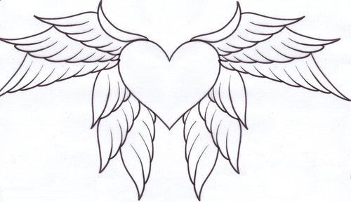 7 Hearts with Wings Coloring Pages for Kids | Free coloring pages ...