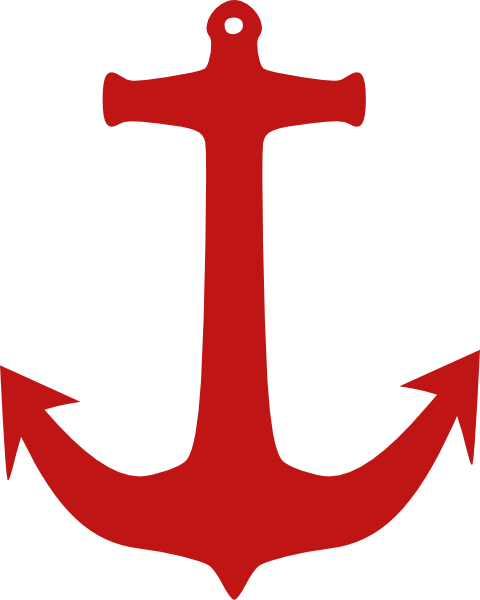 Red Anchor clip art - vector clip art online, royalty free ...