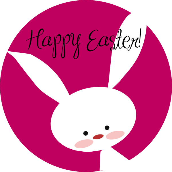 Happy Easter Bunny clip art - vector clip art online, royalty free ...