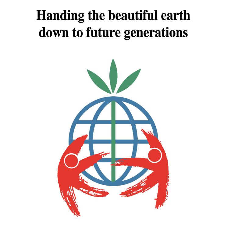 Handing the beautiful earth Free Vector / 4Vector