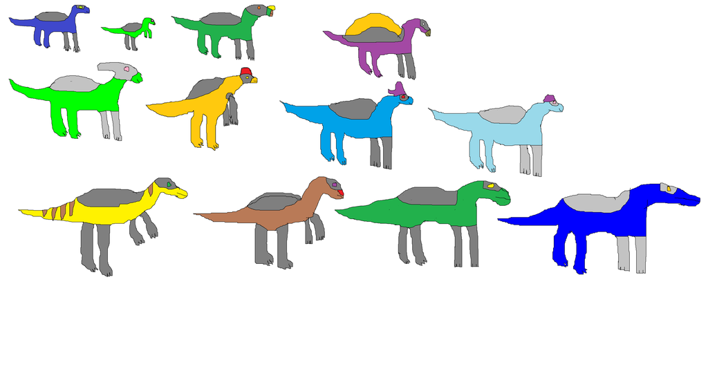 Cyber Dinos p8 Ornithopods by KingdomEds on deviantART