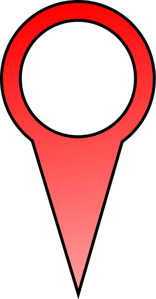 Red Map Pin SVG Vector file, vector clip art svg file - ClipartsFree