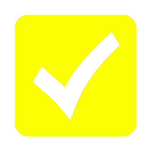 Pix For > Yellow Check Icon