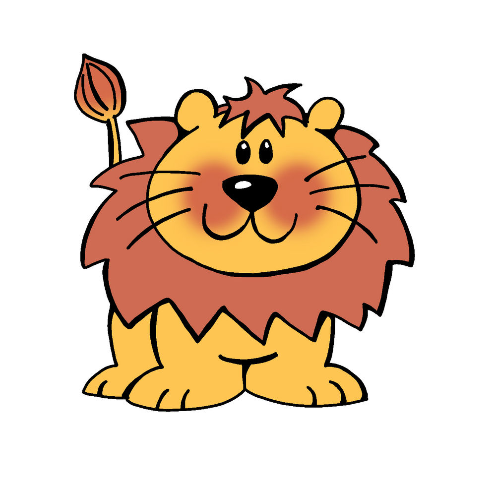 Cute Cartoon Lion - Cliparts.co