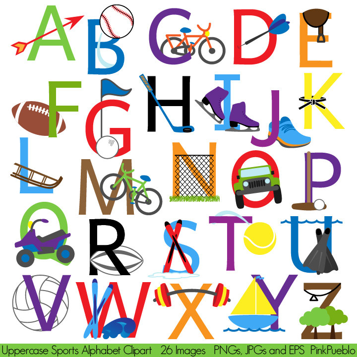 Popular items for sport alphabet on Etsy