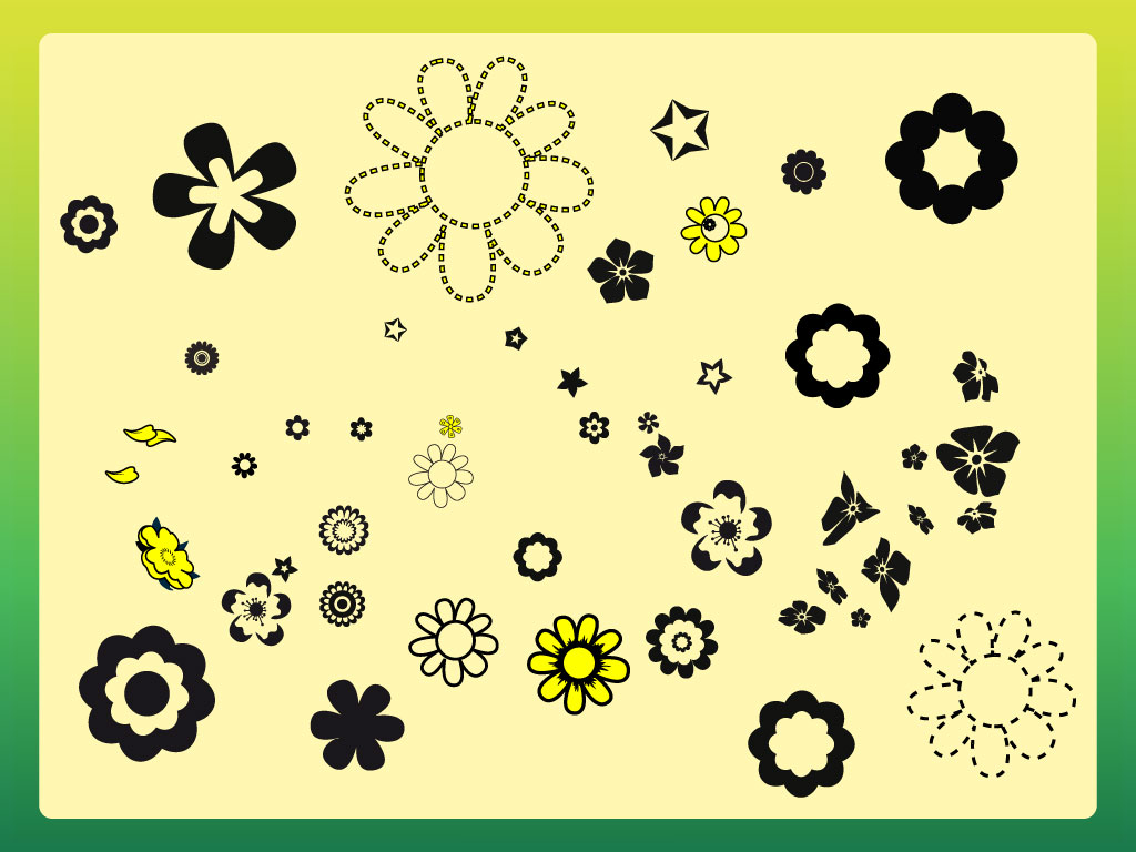 Simple Flower Design Clipart - Free Clip Art Images