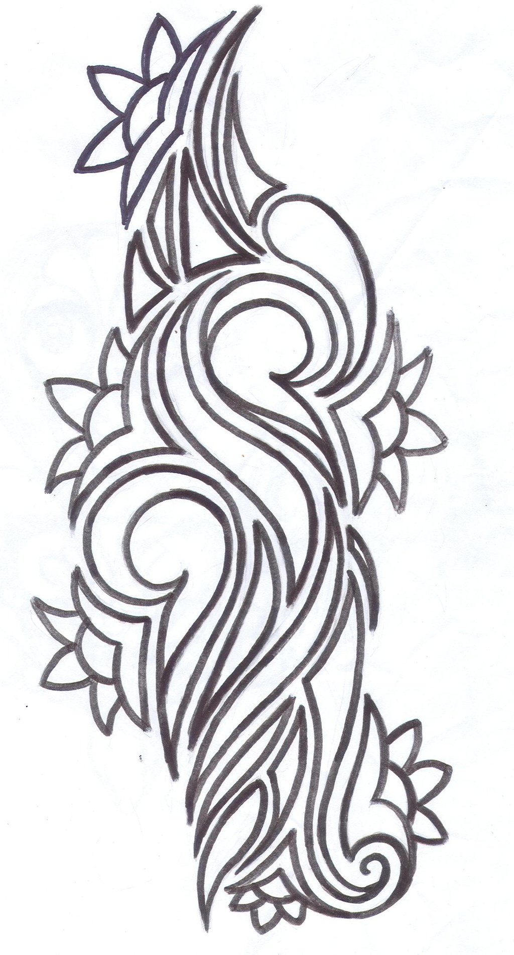 Tribal_Flower_Tattoo_Design_by ...