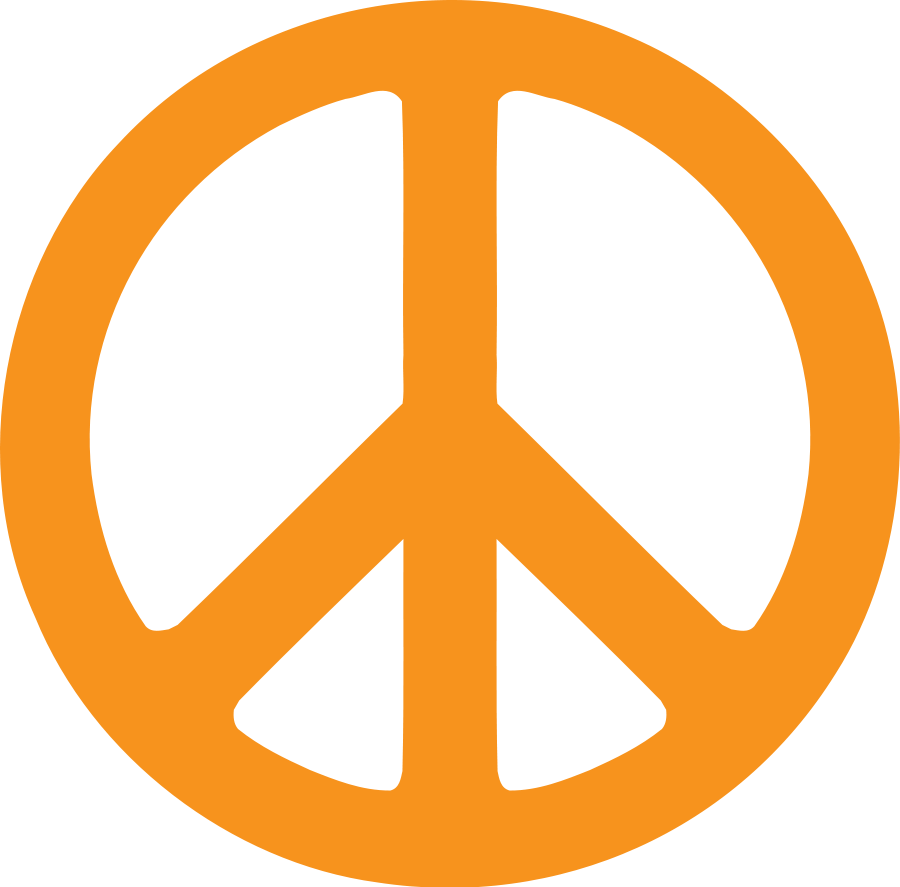 Peace symbol SVG Vector file, vector clip art svg file - ClipartsFree