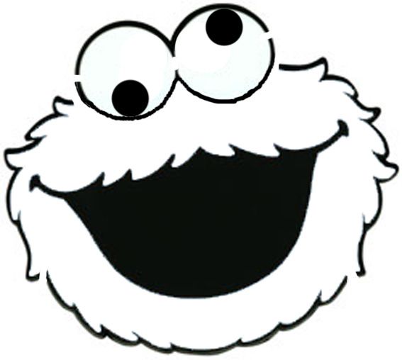 Cookie monster face template | BOY ideas and Crafts | Pinterest