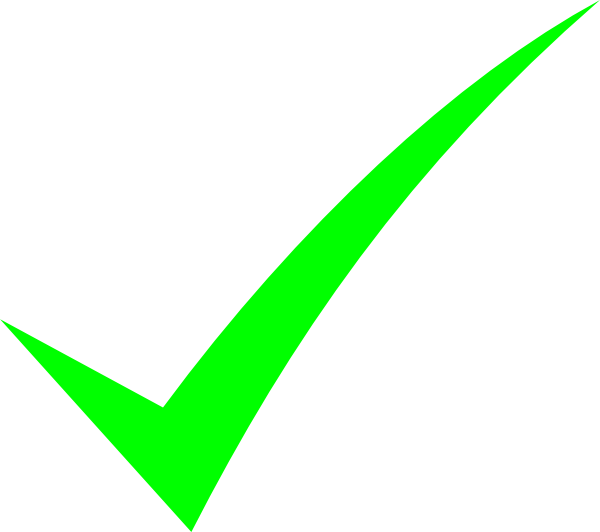 Bright Green Check Mark clip art - vector clip art online, royalty ...