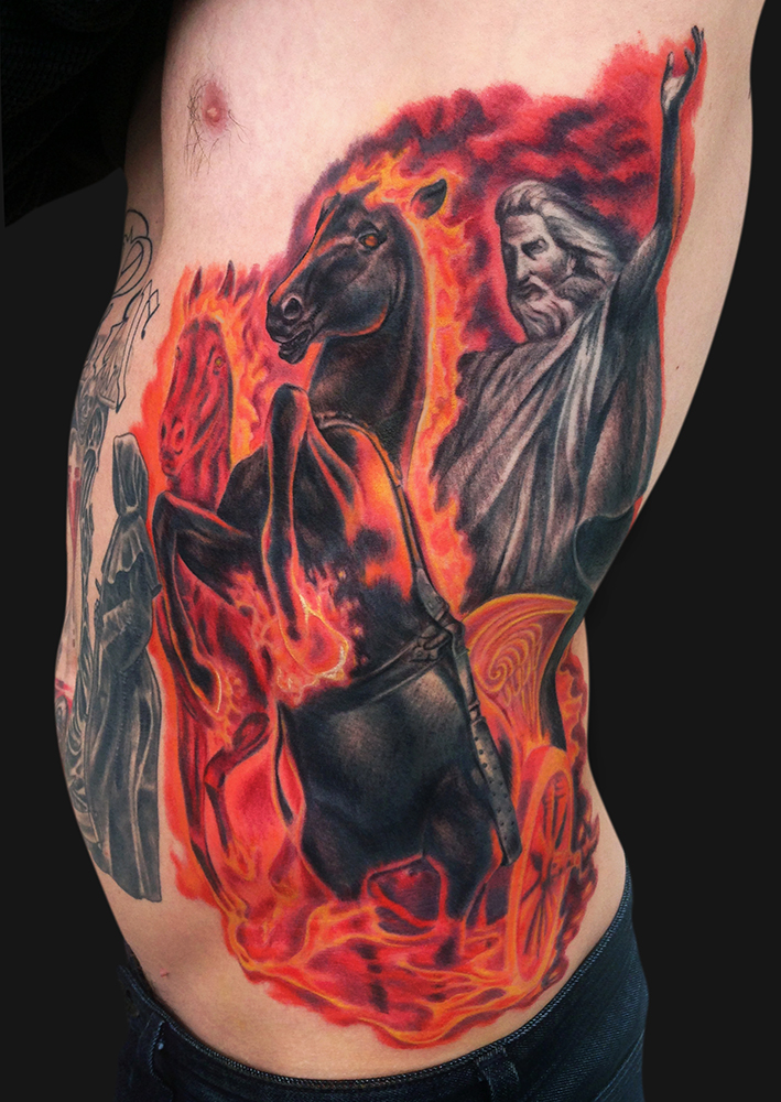 Jamie Lee Parker - Chariot of Fire Tattoo - Tattoos and Fine Art