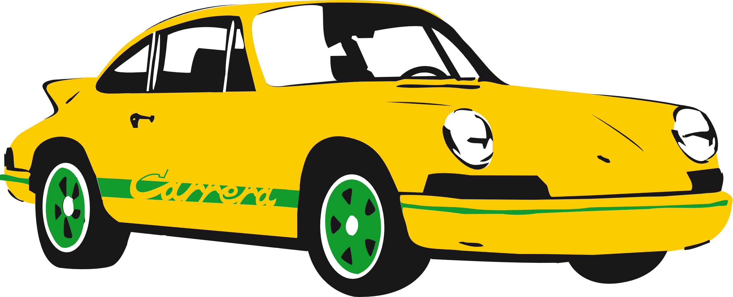 Clipartistnet Clip Art Porsche 911 Carrera Yellow Scalable ...