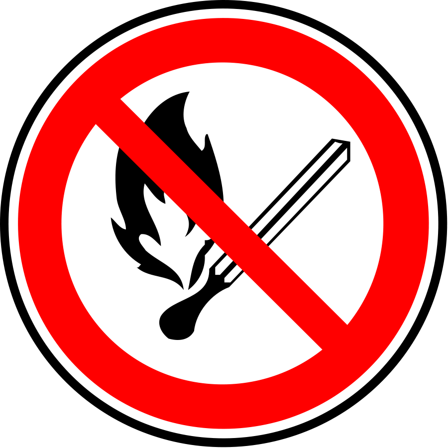 Fire Forbidden Sign large 900pixel clipart, Fire Forbidden Sign ...