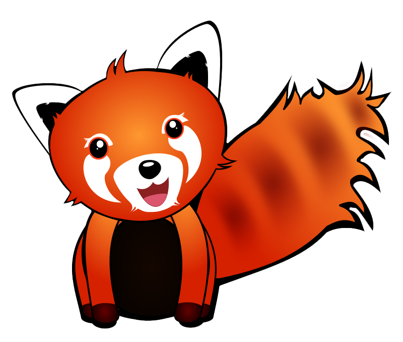 Free Cute Red Panda Clip Art