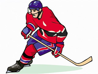 Free Clip Art - Hockey Clip Art - hockeyplayer2