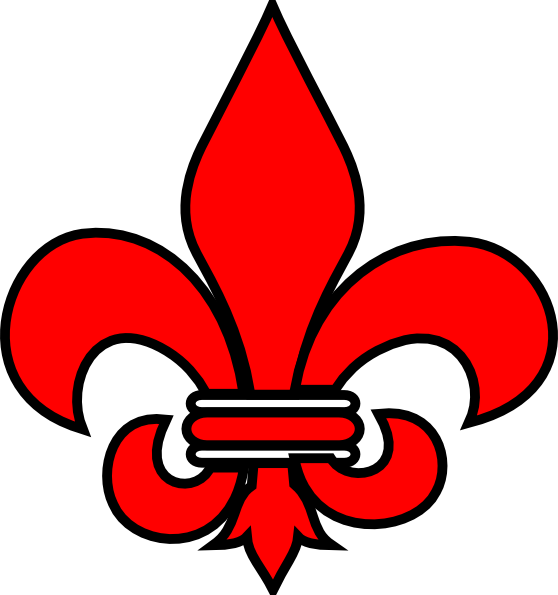 Large Fleur De Lis Template - NextInvitation Templates