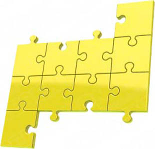 Download High Quality Royalty Free Puzzle 10 Yellow PowerPoint ...