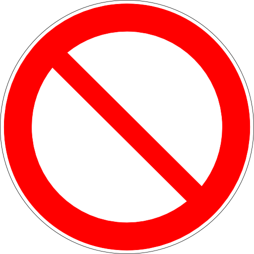 Free Icons Blank Not Allowed Sign Image