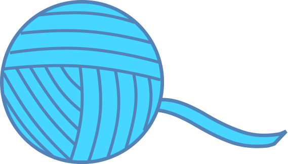 Yarn Blue Clip Art Download