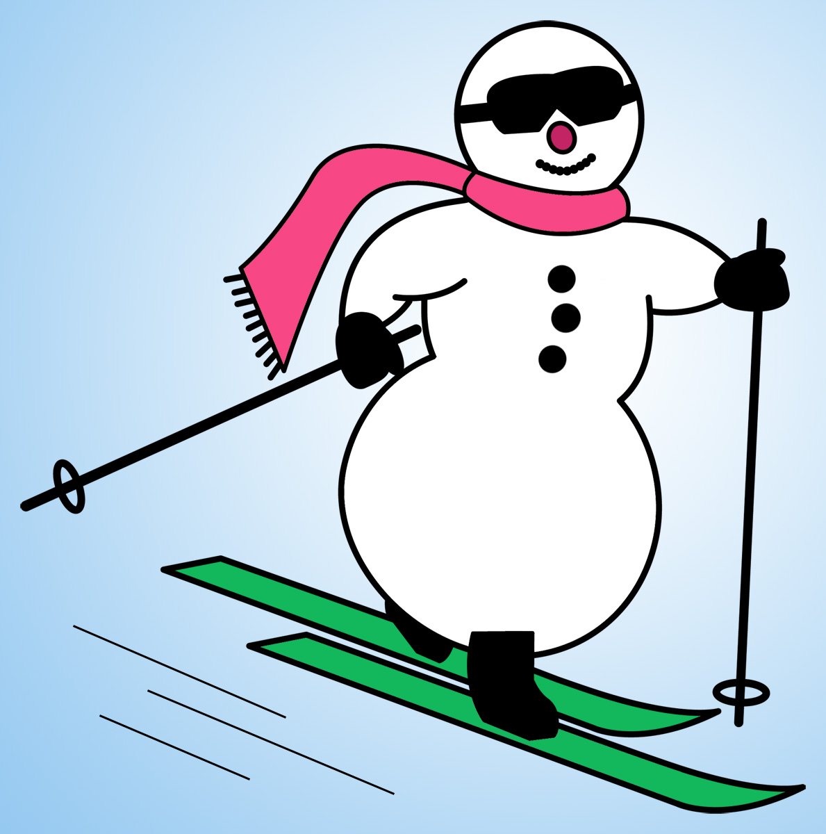 Images For > Skis Clipart