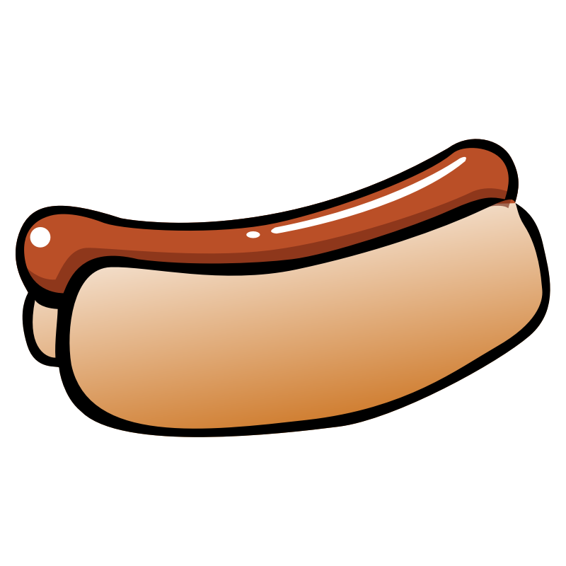 Clipart - Summer Hot Dog