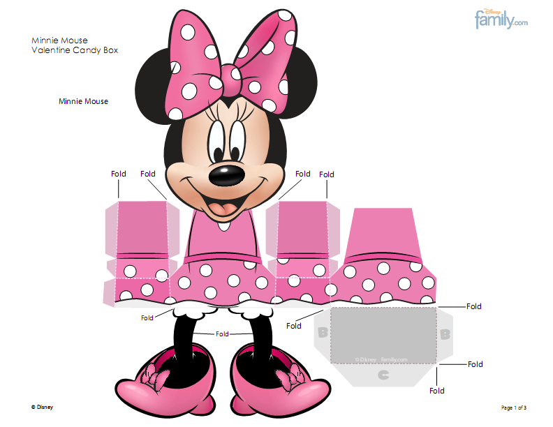 Caja de Minnie Mouse Día de San Valentín con caramelos | Art Attack