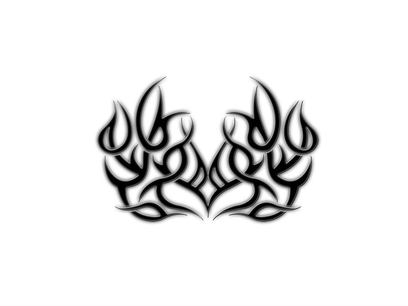 Free designs - Tribal fire tattoo wallpaper