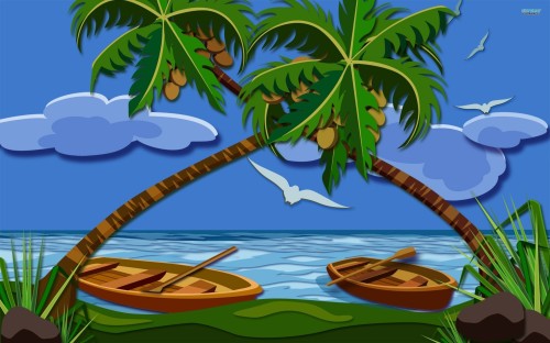 Coconut Tree Beach Wallpapers
